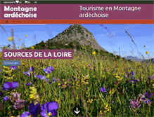 Tablet Screenshot of la-montagne-ardechoise.com